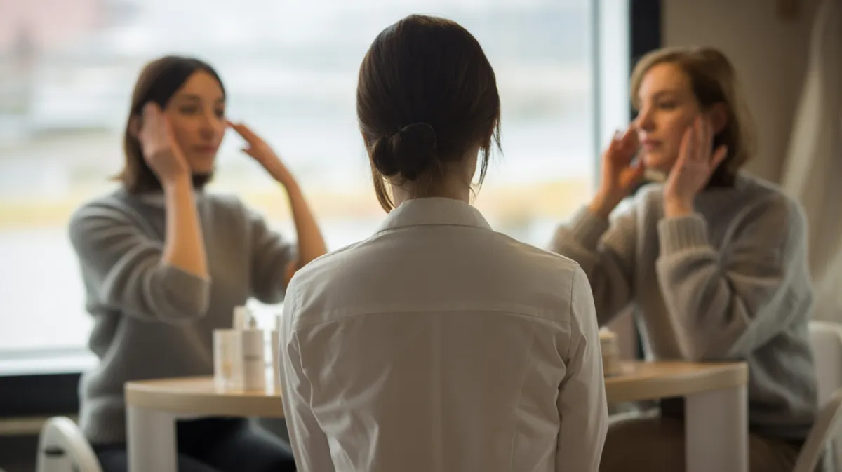 Séance de microneedling pour stimuler le collagène