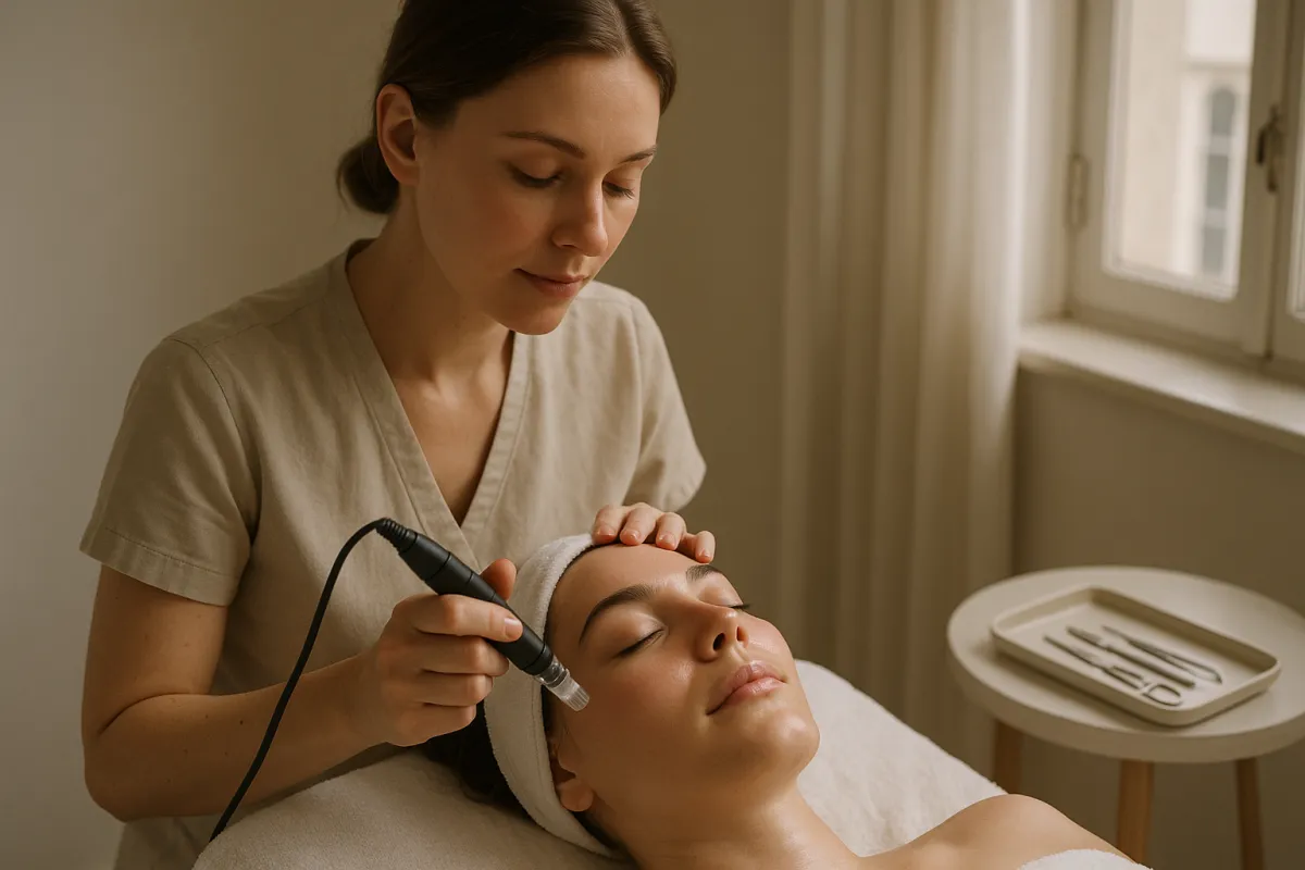 Le microneedling: booster de collagéne.